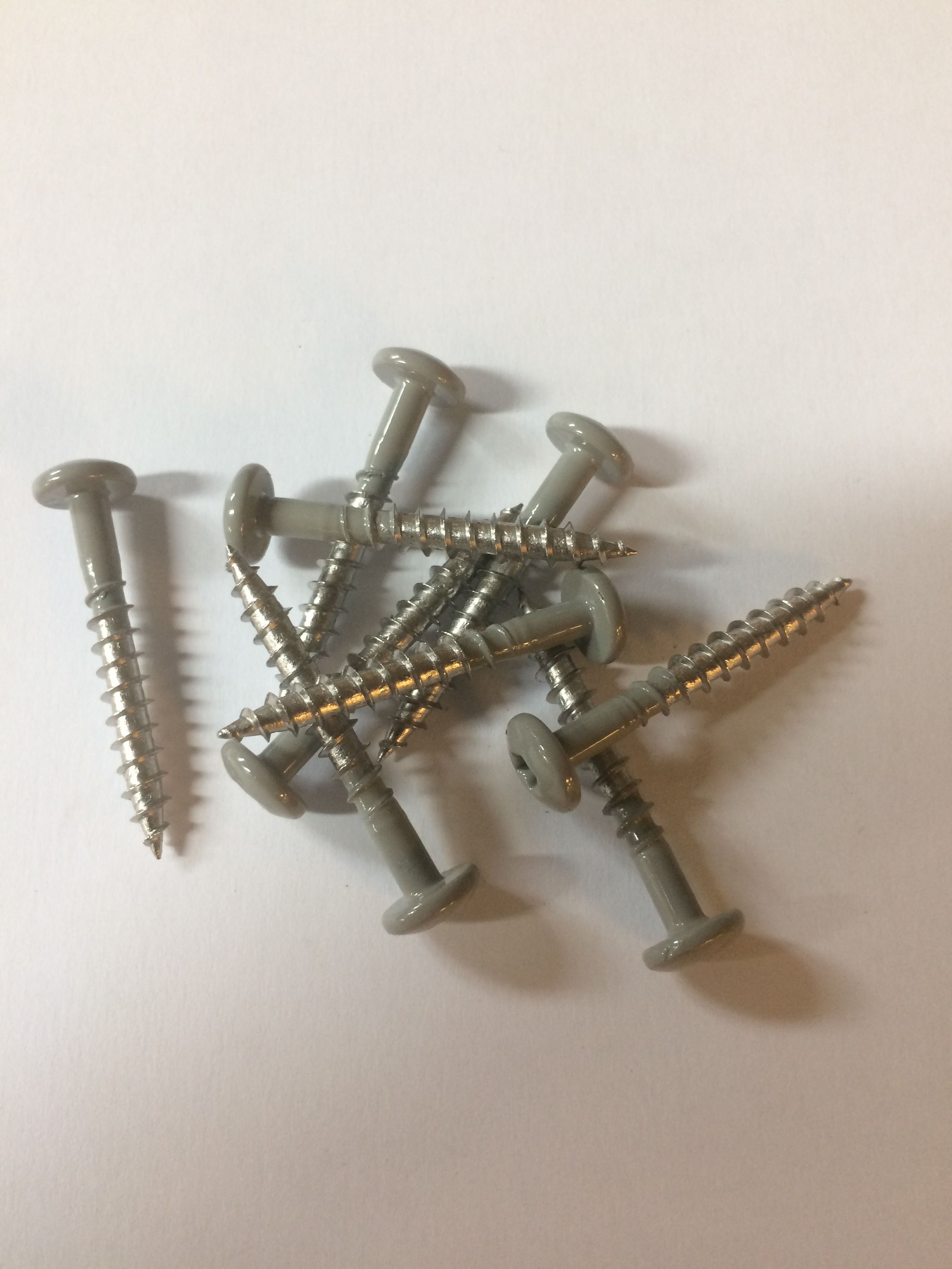 Trespa inox schroeven a4 4,8x38 steengrijs ral7030 100st/ds eur/ds