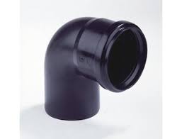 Pe (pp) bocht 90gr 125mm 1m eur/st