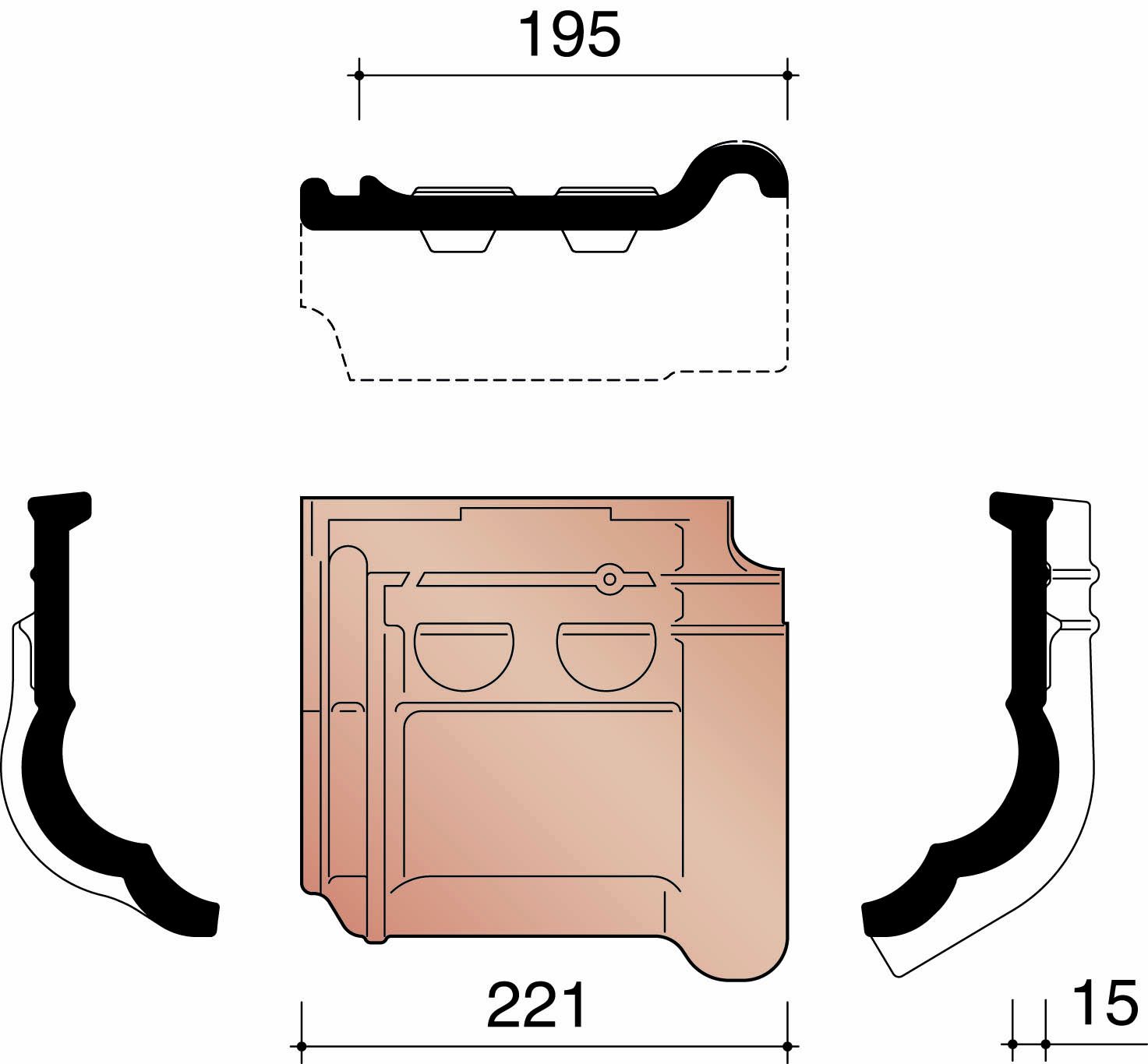 Kor knikpan 44 antraciet new 736