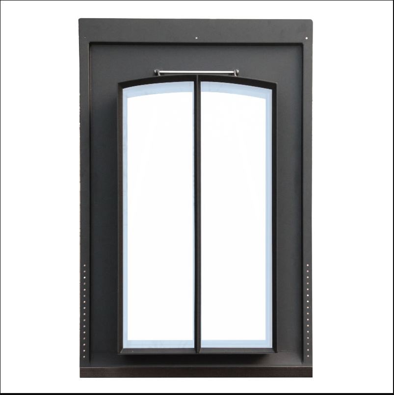 Dakvenster metaal f  50x90 gebogen/vert verd eur/st