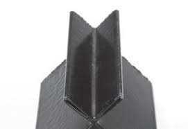 Equitone buitenhoekprofiel alu zwart + vleugels 17x40x2500 eur/st