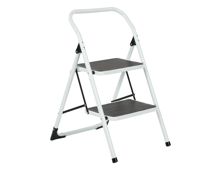 Gali trapladder 2 brede treden wit eur/st