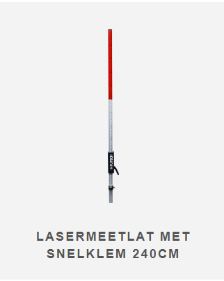 Fut lasermeetlat snelklem