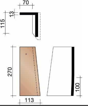 Esprit patrimoine gevelpan rechts vert de lichen 896