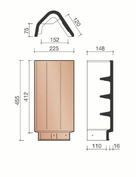 Migeon/bisch se haakvorst universele antraciet mat 703