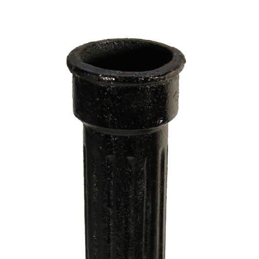 Fonte buis 100 geribd recht + joint 1 m/st eur/st "nabehandeling vereist"