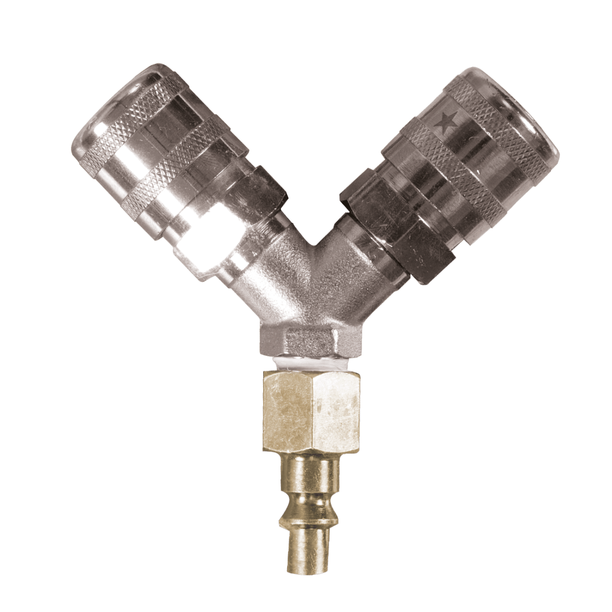 Frib blister y-stuk 1/4" + orion koppelingen