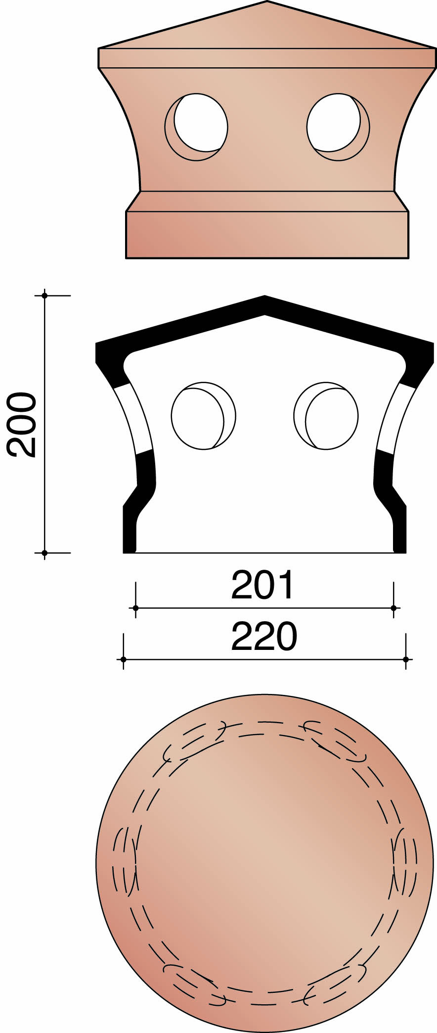Migeon vauban kapje kokerpan 150 gewolkt 875