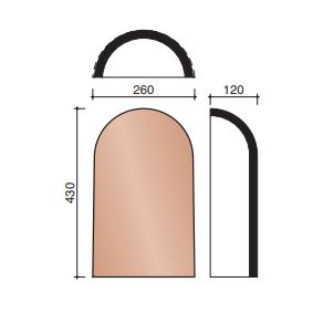 Esprit patrimoine beginvorst halfrond+kop noir de vigne 885