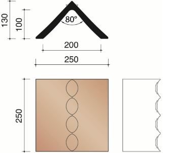 Kor vorst speciaal duimslag antraciet 4,0/lm 736