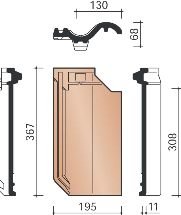 Ovh klassiek halve pan blauw gesmoord 706