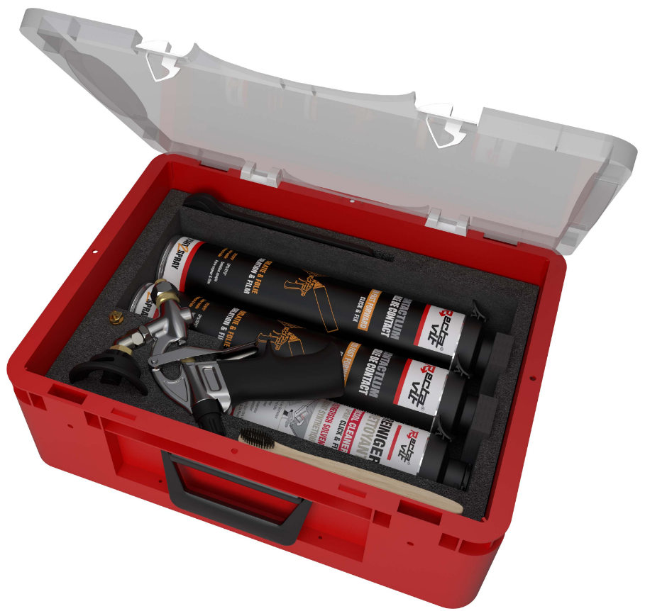 Recta 1129 spray gun set c&f eur/st