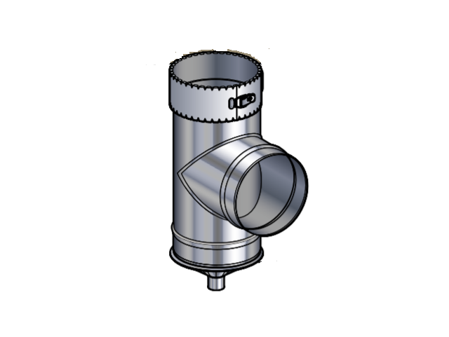 Inox flex pjf 130 t-stuk + dop