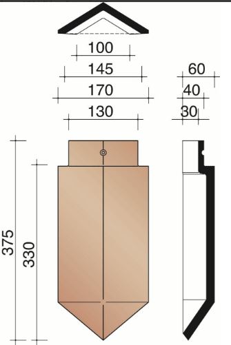 Kor beginnoordboom hoekig 301 leikleur mat verglaasd 705
