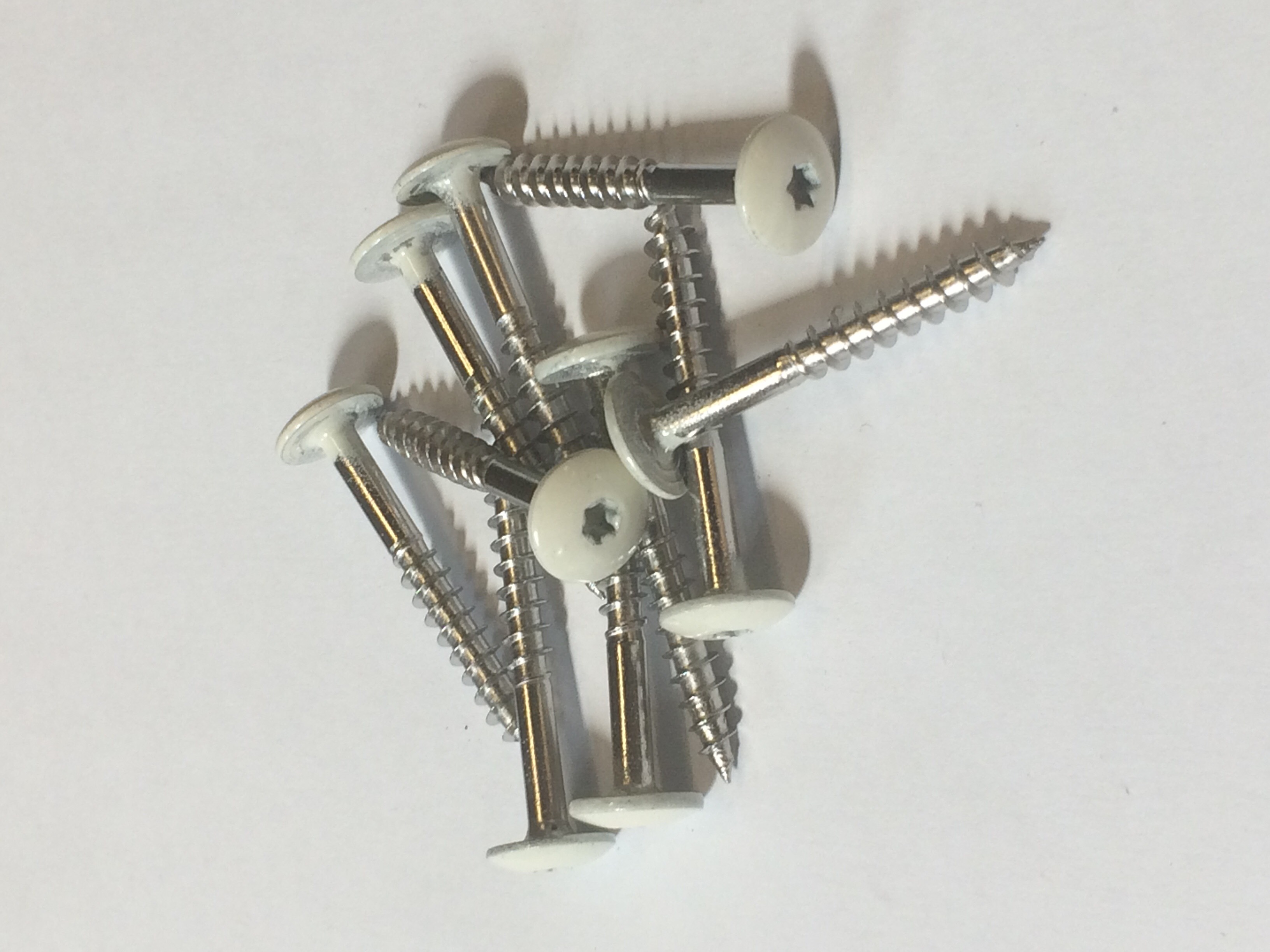 Trespa inox schroeven a4 4,8x38 roomwit ral1013 a04.0.0 100st/ds eur/ds