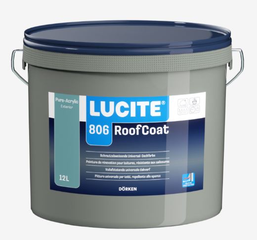 Verf lucite roofcoat 990 antraciet 12l/pot eur/liter