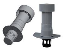 Rhepanol ontluchting platdak kunststof met slab hfk 125mm