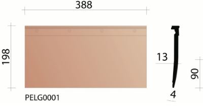 Kor korte pan elfino grande smokey white-grey 14st/pak eur/st 955