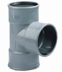 Rwa grijs t-stuk  60 mm eur/st