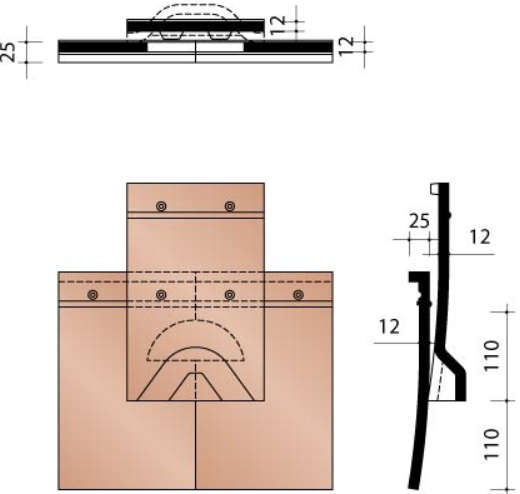 Kor ventilatiepan + rooster rustica rossa 328 eur/st 328