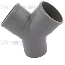 Rwa grijs y-stuk 100 mm eur/st