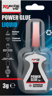Recta power glue liquid 3gr eur/st