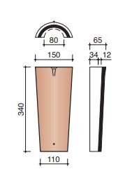 Pontigny noordboom halfrond oker roze 893