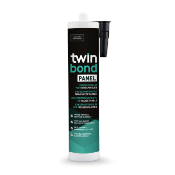 TWINBOND PANEL LIJM ZWART KOKER 310ML EUR/ST