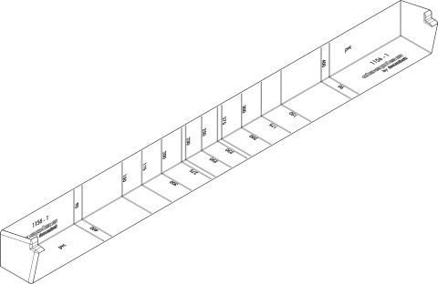 DP 1156 BUITENHOEKSTUK 500MM 0003 VERKEERSWIT