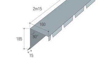 ECOPANEEL PRO MUURNOK GETAND 2,15M 33250 7016