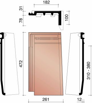 MIGEON ACTUA GEVELPAN RECHTS ANTRACIET MAT 703