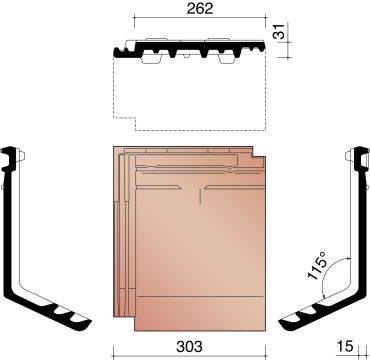 MIGEON ACTUA KNIKPAN NATUURROOD 600