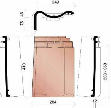BISCH SE PANNE GEVELPAN LINKS NATUURROOD 600