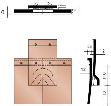 KOR KIT VENTILATIEPAN 301 + ROOSTER LEIKLEUR MAT VERGLAASD 705