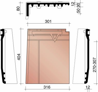 DATURA GEVELPAN ANDERHALVE LINKS NATUURROOD+ 652