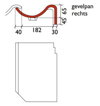 LF OUDE HOLLE GEVELPAN R OUD BLAUW