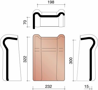 KOR GEVELHAAKVORST LINKS 44 RUSTIEK 872
