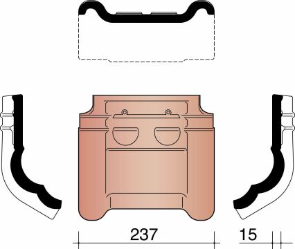 KOR KNIKPAN DUBBELE WEL 44 RUSTIEK 872