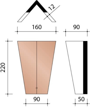 KOR NOORDBOOM HOEKIG RUSTICA OMBRA BLAUW GESMOORD 759