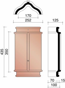 BISCH SE STANDARD/MEGA BEGINVORST ZONDER KOPPLAAT ANTRACIET MAT 703