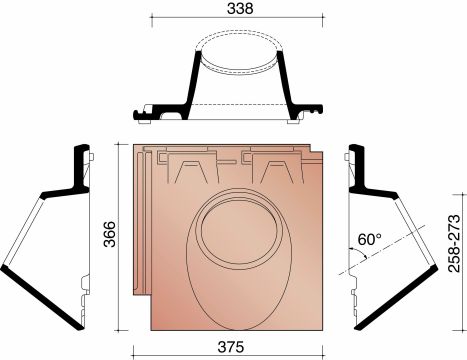 MIGEON VAUBAN KOKERPAN 150 GEWOLKT 875
