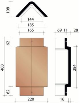 KOR BEGINVORST HOEKIG 301/PLATO NATUURROOD 600
