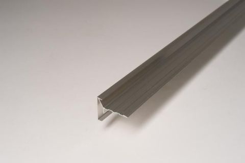 ALU DAKRAND 60/50 ZWART STRUCTUUR RAL 9005 3M/ST EUR/LM