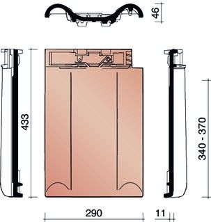 TRADIVA DUBBELE WEL PAN GEWOLKT 875