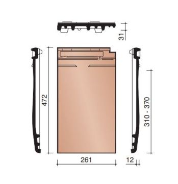 MIGEON ACTUA PAN ZONDER ZIJSLUITING ANTRACIET MAT 703
