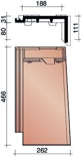 MIGEON NUEVA GEVELPAN RECHTS ANTRACIET MAT 703