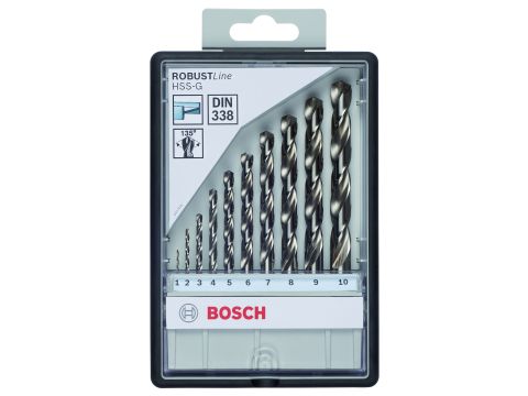 BOSCH 10-DELIGE   SET HSS-G, 135GR
