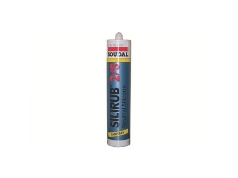 SOUDAL SILIRUB 2S 300ML WIT 15ST/DS EUR/ST