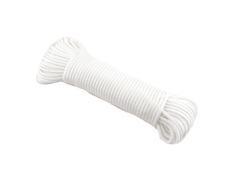 LED GEVLOCHTEN NYLON WIT  6MM B AFGESNEDEN