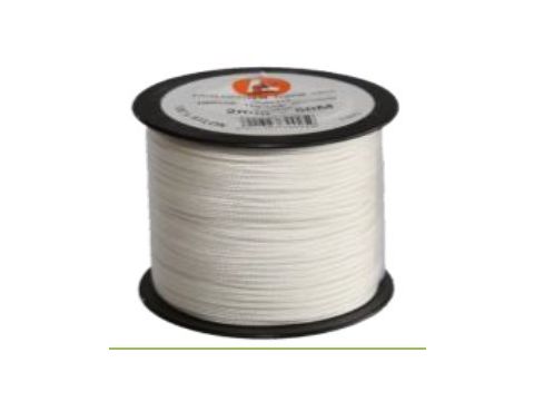 LED GEVLOCHTEN NYLON WIT  3MM B AFGESNEDEN